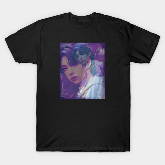 K-Pop Stray Kids Felix Fan Art T-Shirt by ArtFulArts